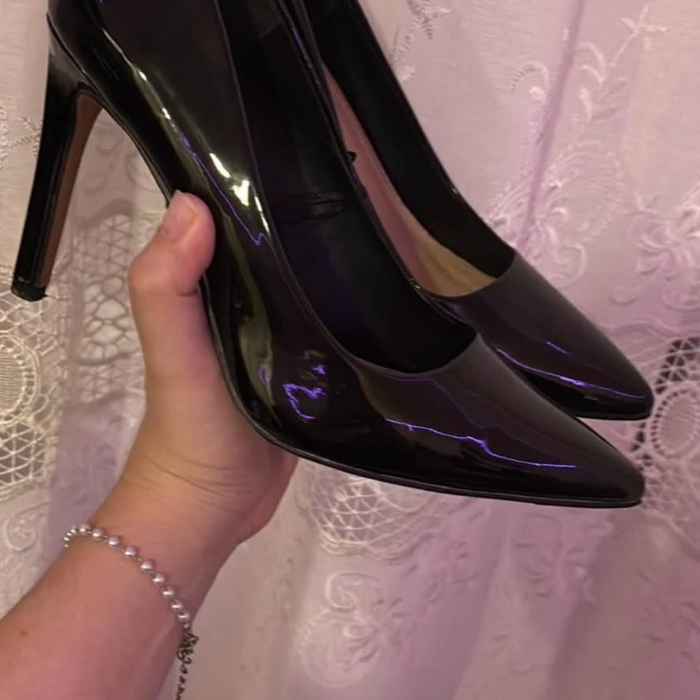 Elegant Black Patent Leather Heels